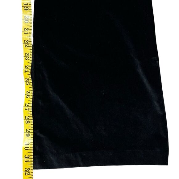 Reiss Isa Black Velvet Pants Sz 30 High Waist Wide Leg Holiday Capsule Event - Picture 10 of 16